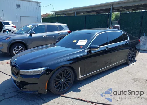 2020 BMW 740I xDrive z USA, uszkodzony, nr VIN WBA7T4C03LGF97293